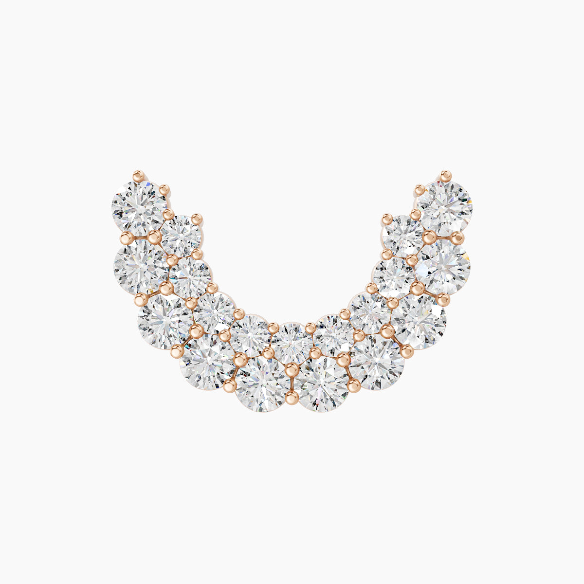 Galia | 18k Rose Gold 5 mm Diamond Conch Piercing