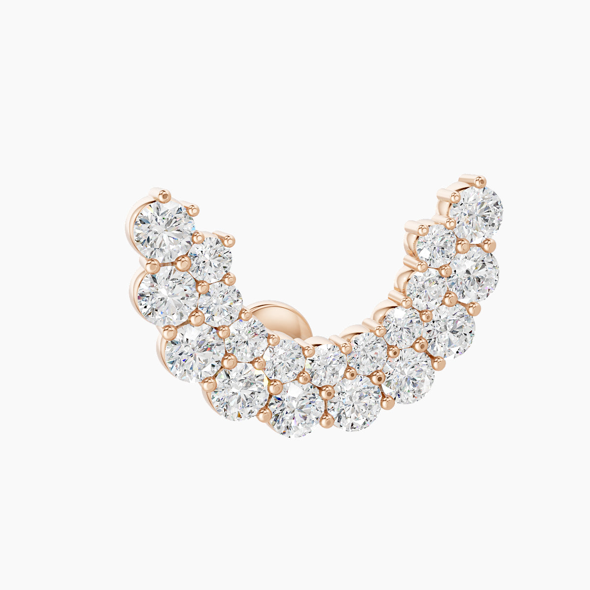 Galia | 18k Rose Gold 5 mm Diamond Conch Piercing