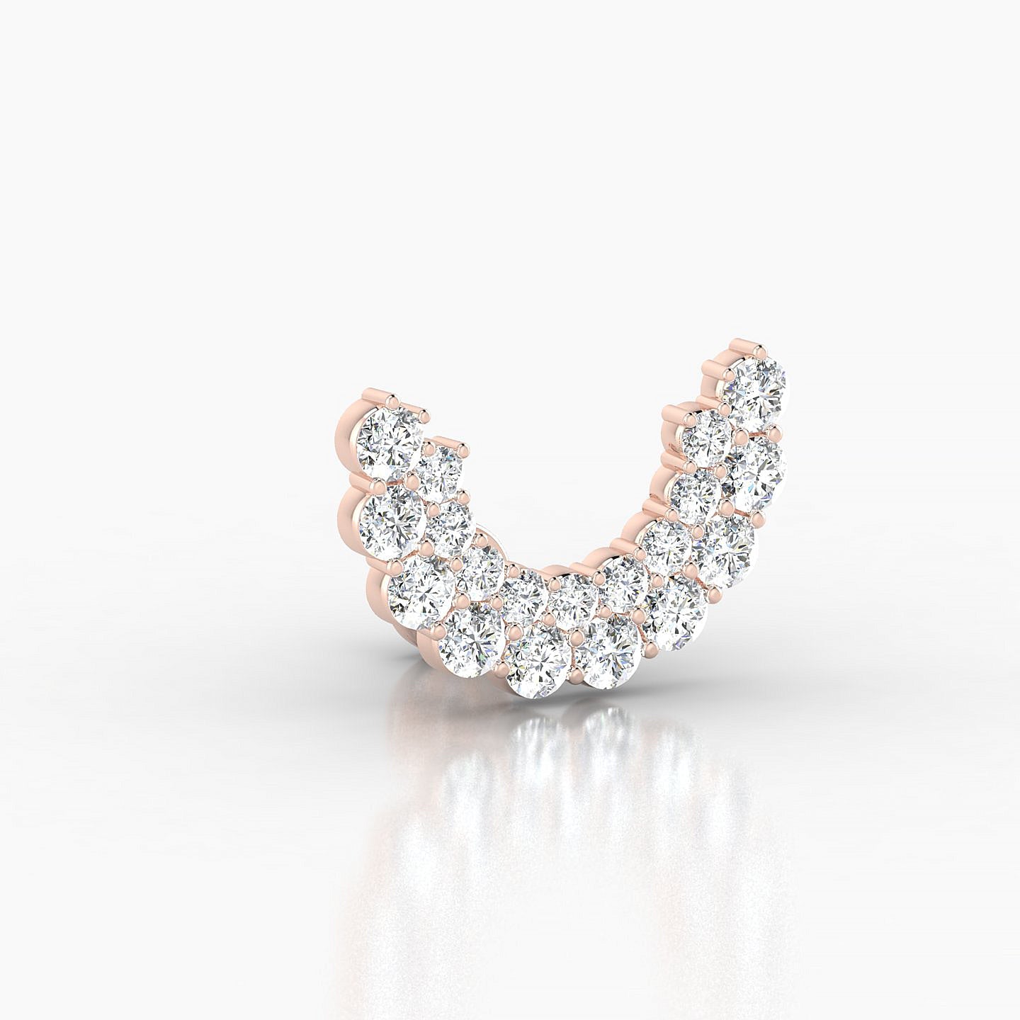 Galia | 18k Rose Gold 5 mm Diamond Conch Piercing
