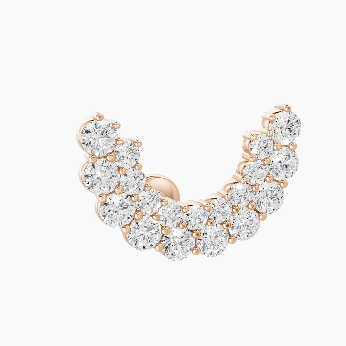 Galia | 18k Rose Gold 6.5 mm Diamond Conch Piercing