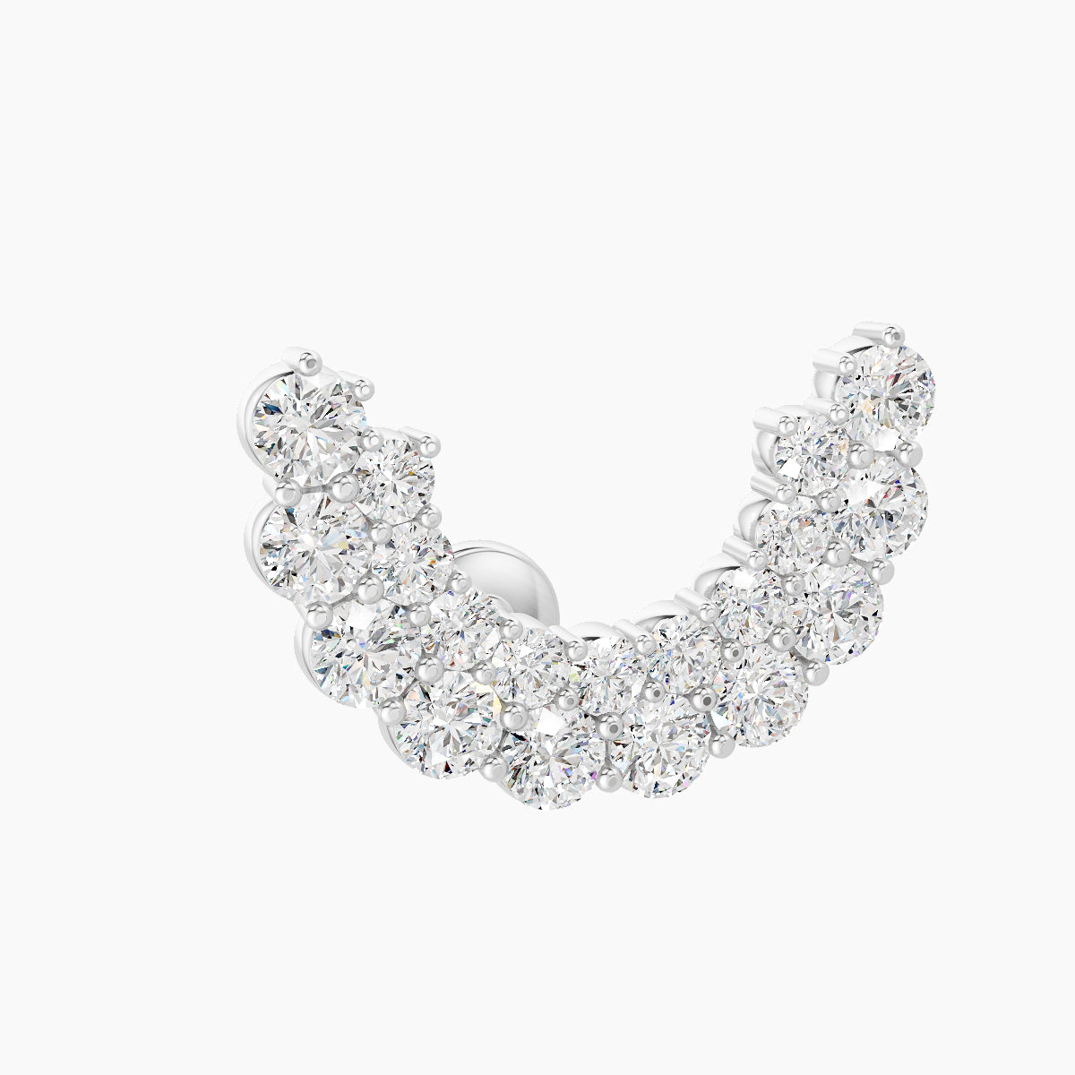 Galia | 18k White Gold 6.5 mm Diamond Conch Piercing
