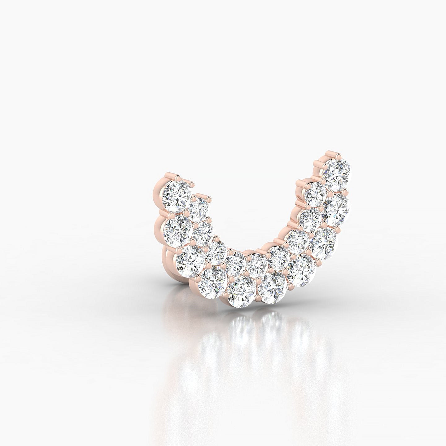 Galia | 18k Rose Gold 6.5 mm Diamond Conch Piercing