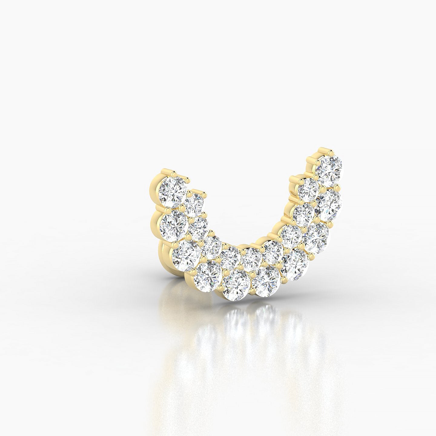 Galia | 18k Yellow Gold 6.5 mm Diamond Conch Piercing