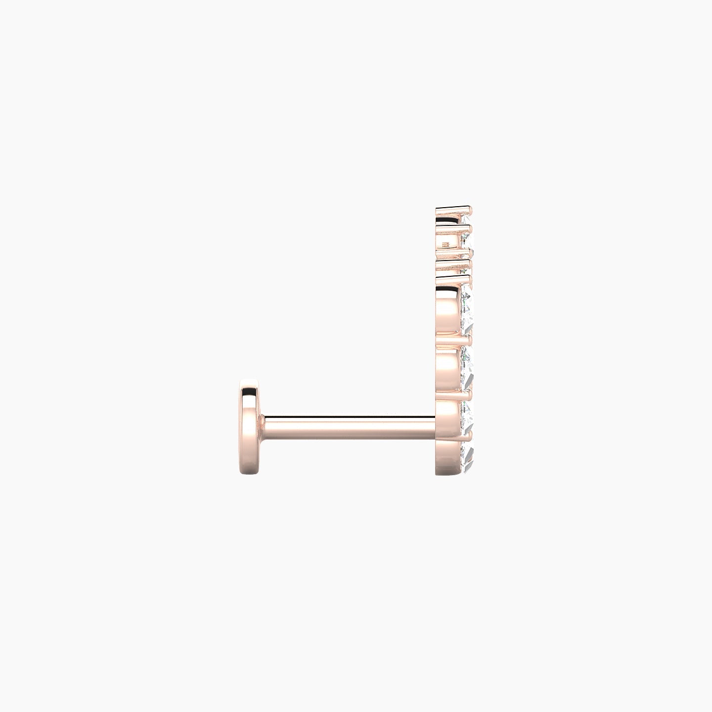Galia | 18k Rose Gold 6.5 mm Diamond Conch Piercing