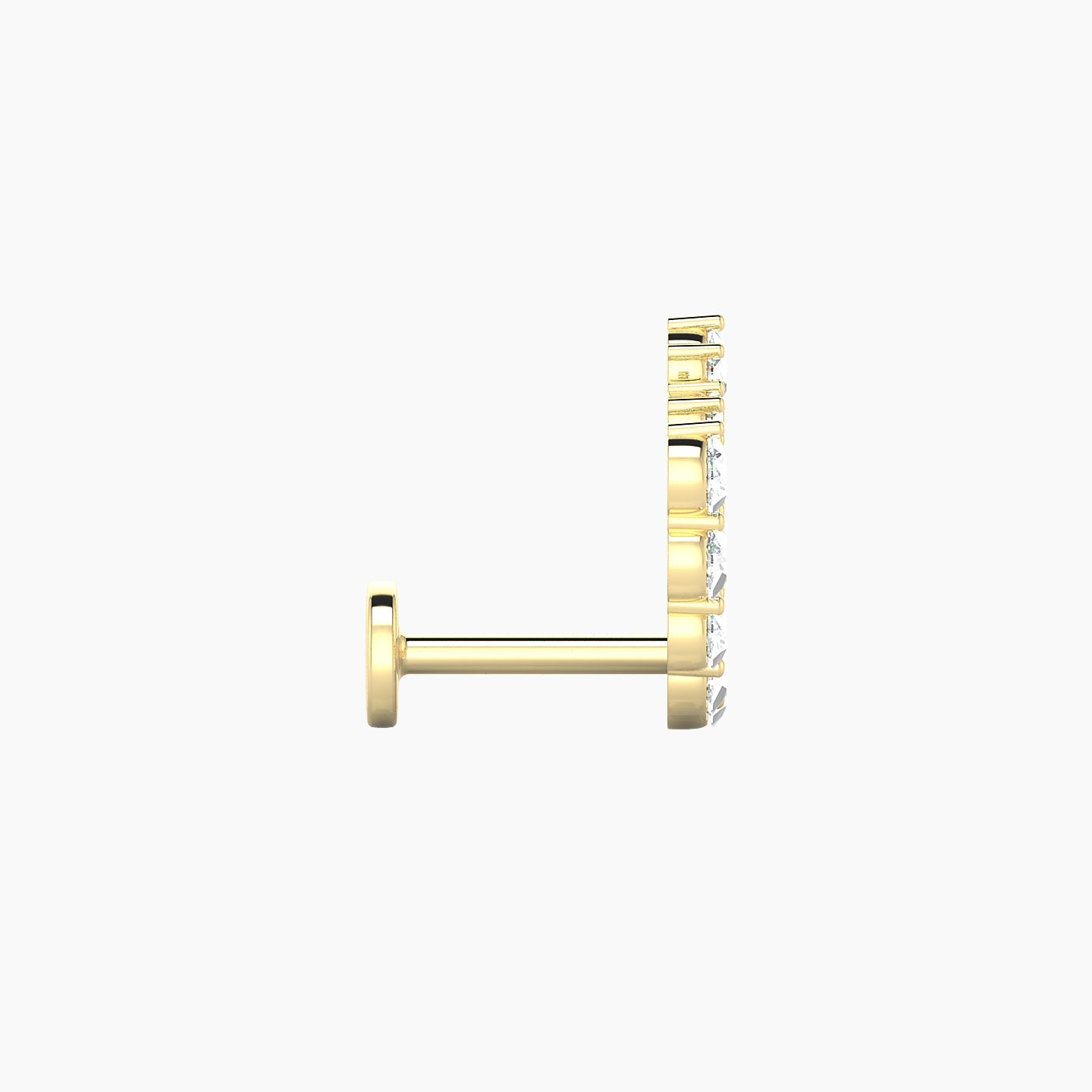 Galia | 18k Yellow Gold 6.5 mm Diamond Conch Piercing