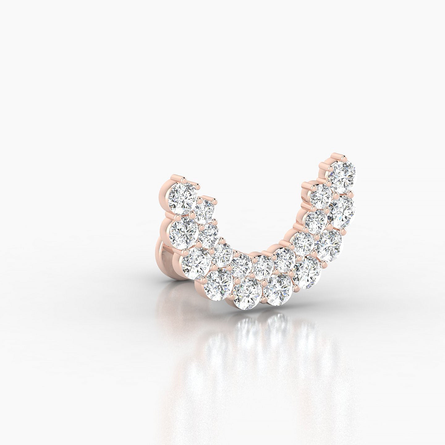 Galia | 18k Rose Gold 8 mm Diamond Conch Piercing
