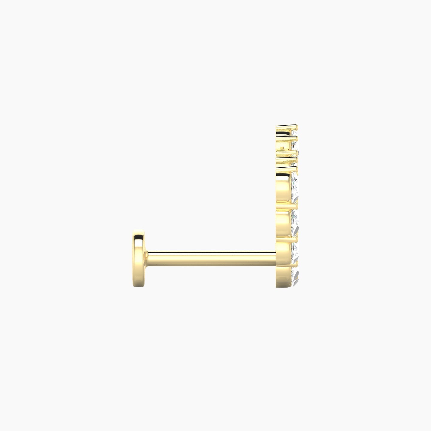 Galia | 18k Yellow Gold 8 mm Diamond Conch Piercing