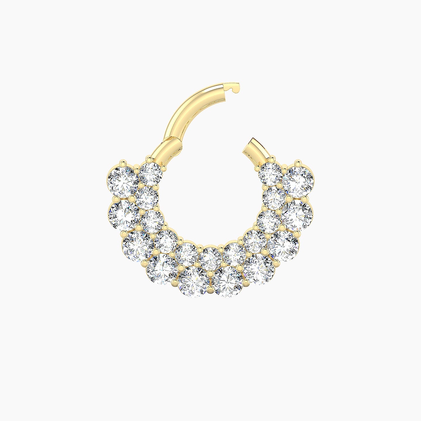 Galia | 18k Yellow Gold 6.5 mm Diamond Daith Piercing