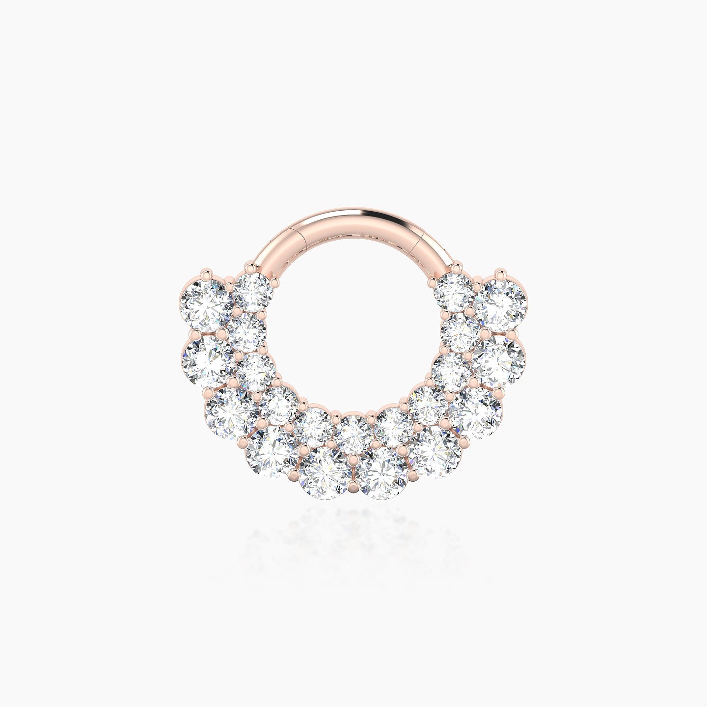 Galia | 18k Rose Gold 6.5 mm Diamond Septum Piercing