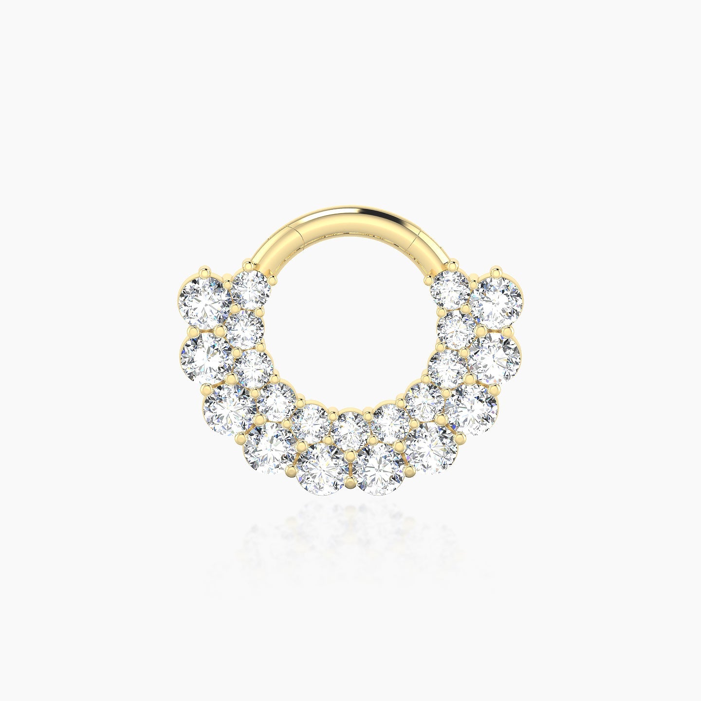 Galia | 18k Yellow Gold 6.5 mm Diamond Septum Piercing