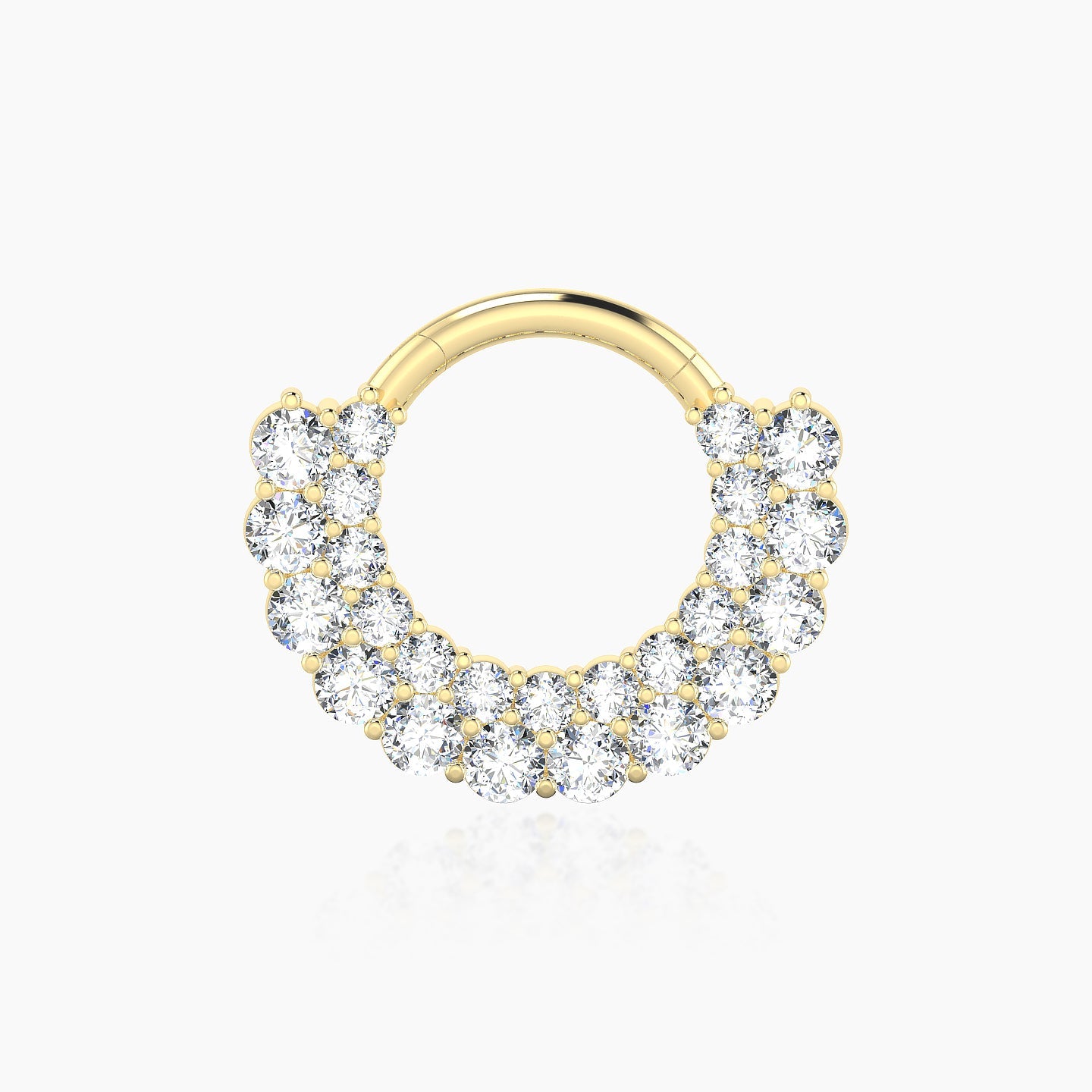 Galia | 18k Yellow Gold 8 mm Diamond Septum Piercing