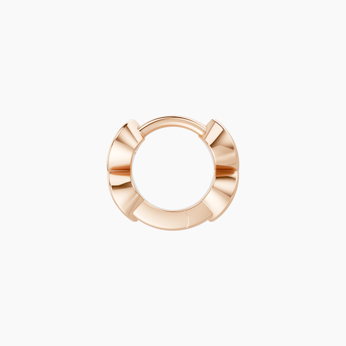 Hathor | 18k Rose Gold 5 mm Diamond Hoop Piercing
