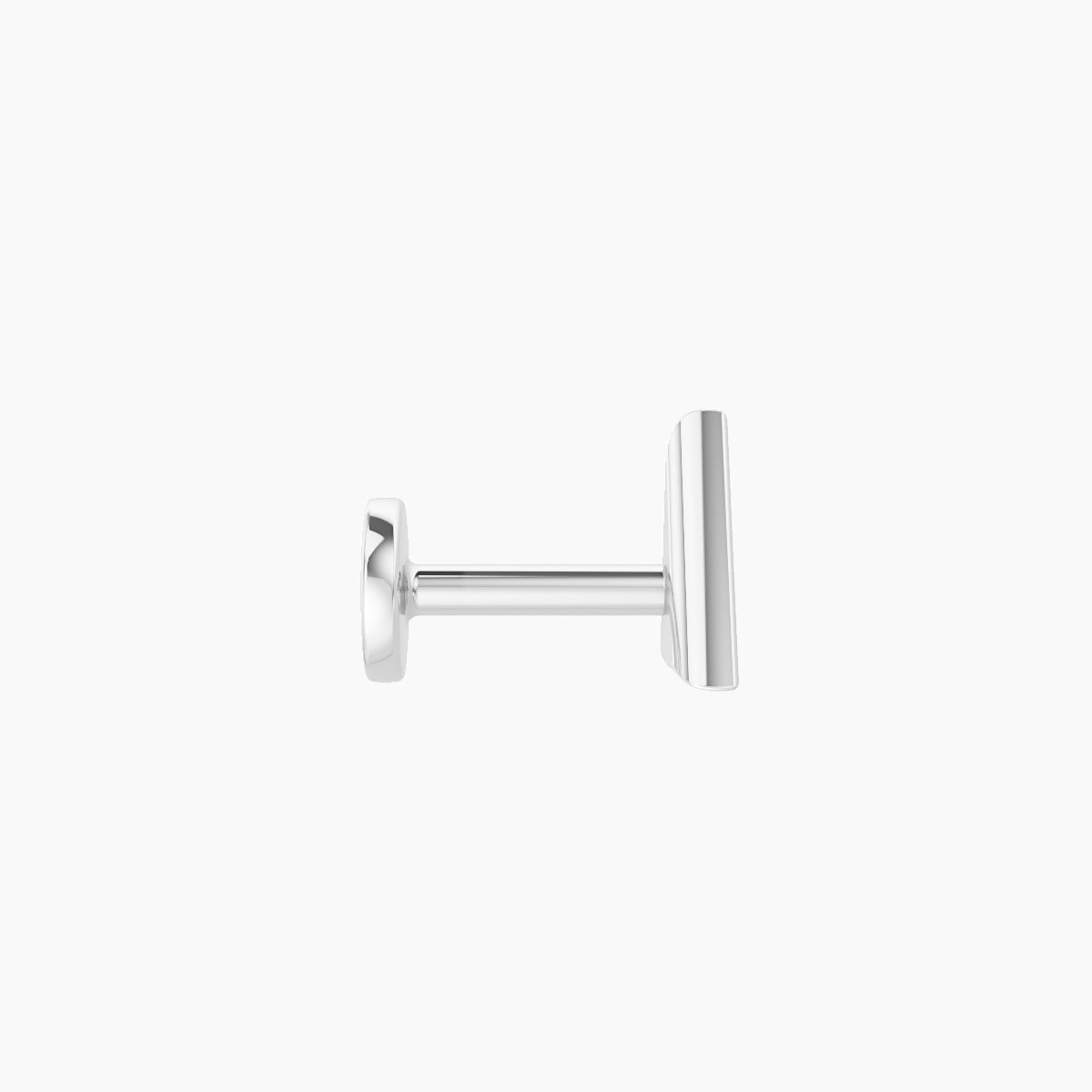 Hermione | 18k White Gold 6 mm 5 mm Trillion Diamond Piercing