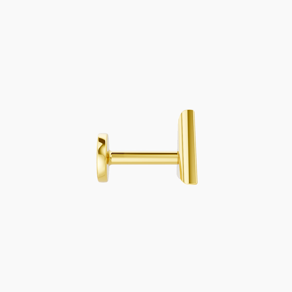 Hermione | 18k Yellow Gold 6 mm 5 mm Trillion Diamond Piercing