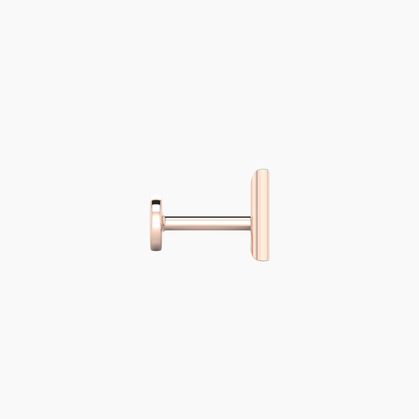 Hermione | 18k Rose Gold 6 mm 5 mm Trillion Diamond Piercing