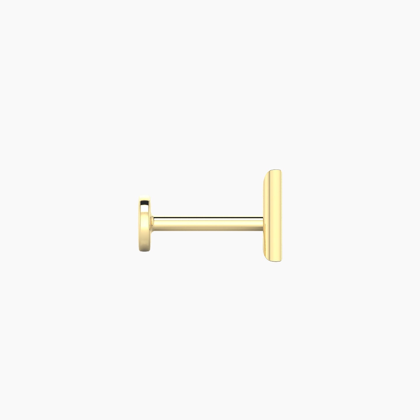 Hermione | 18k Yellow Gold 6 mm 6.5 mm Trillion Diamond Piercing