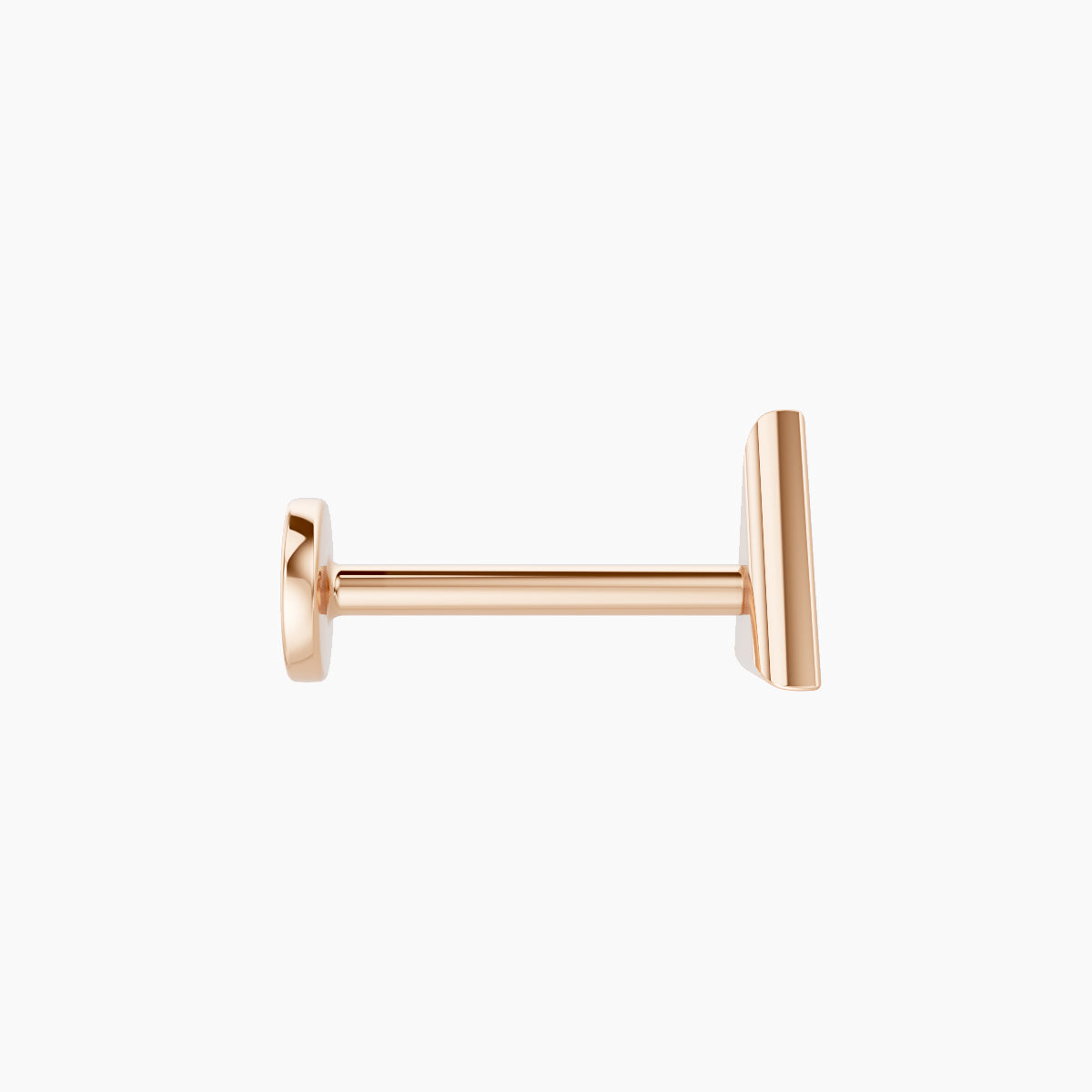 Hermione | 18k Rose Gold 6 mm 8 mm Trillion Diamond Piercing