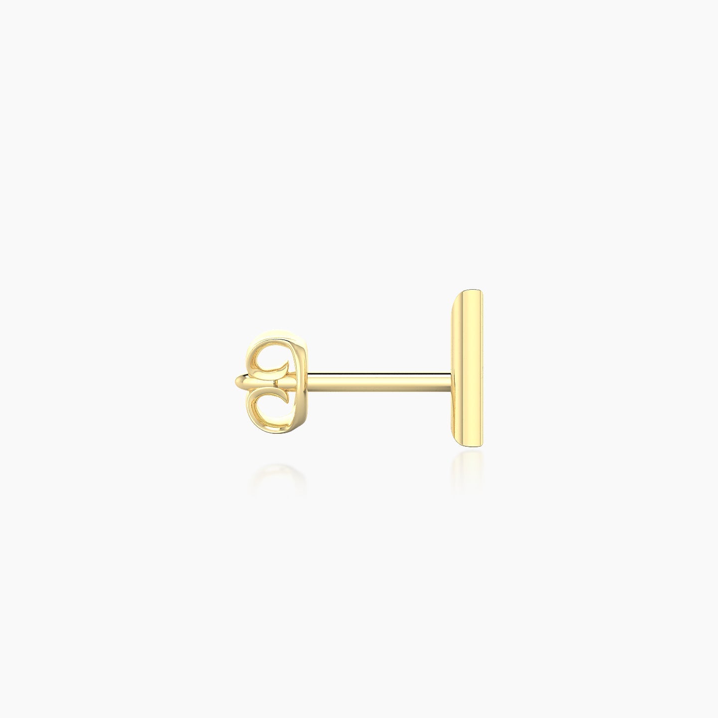 Hermione | 18k Yellow Gold 6 mm Trillion Diamond Earring