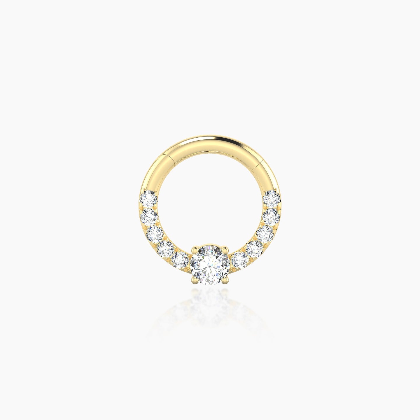 Inanna | 18k Yellow Gold 6.5 mm Round Diamond Septum Piercing