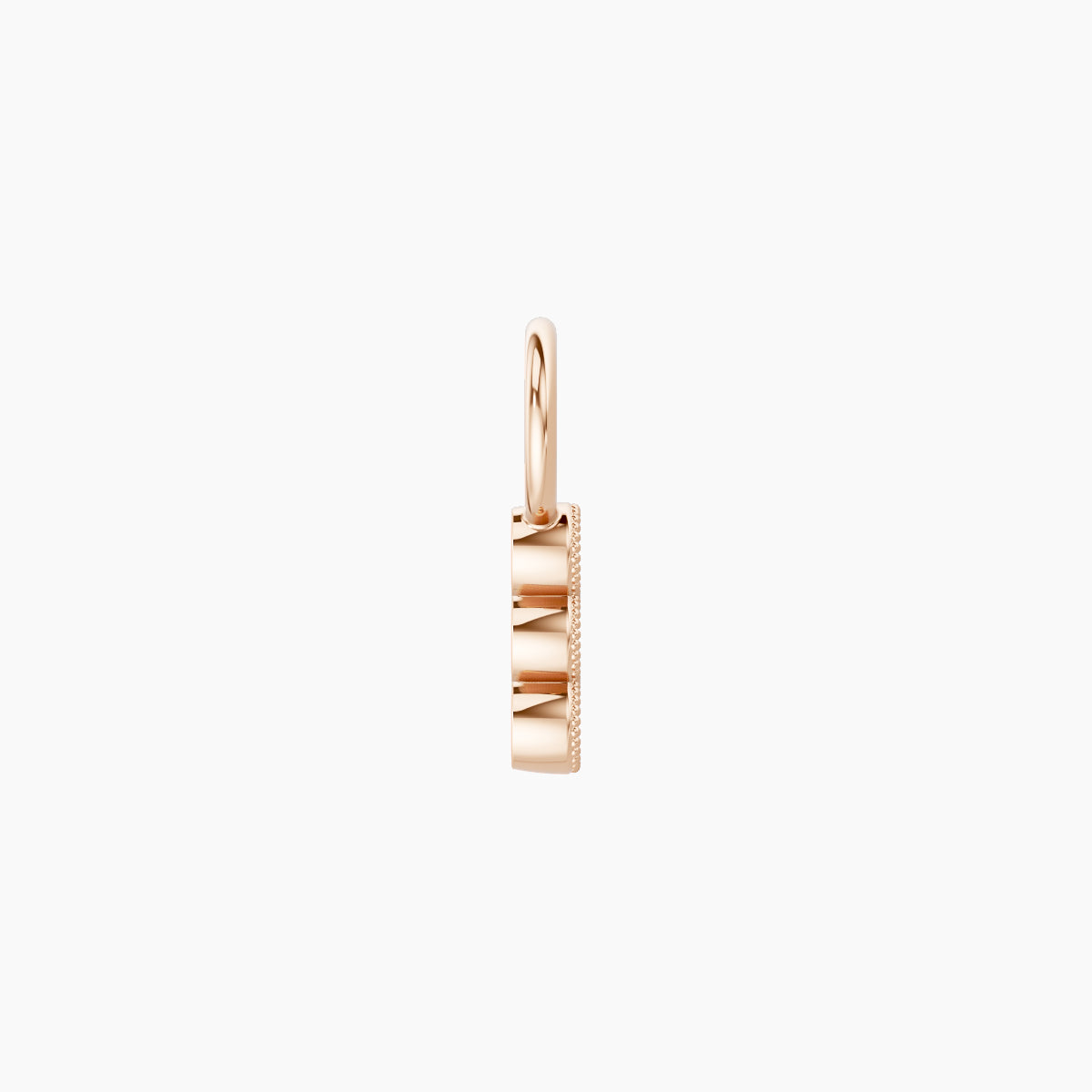 Irene | 18k Rose Gold 5.5 mm Trilogy Diamond Charm