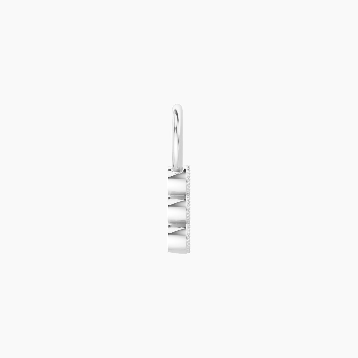 Irene | 18k White Gold 5.5 mm Trilogy Diamond Charm