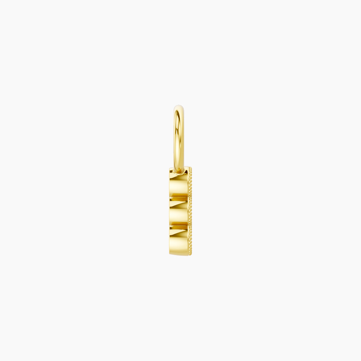 Irene | 18k Yellow Gold 5.5 mm Trilogy Diamond Charm