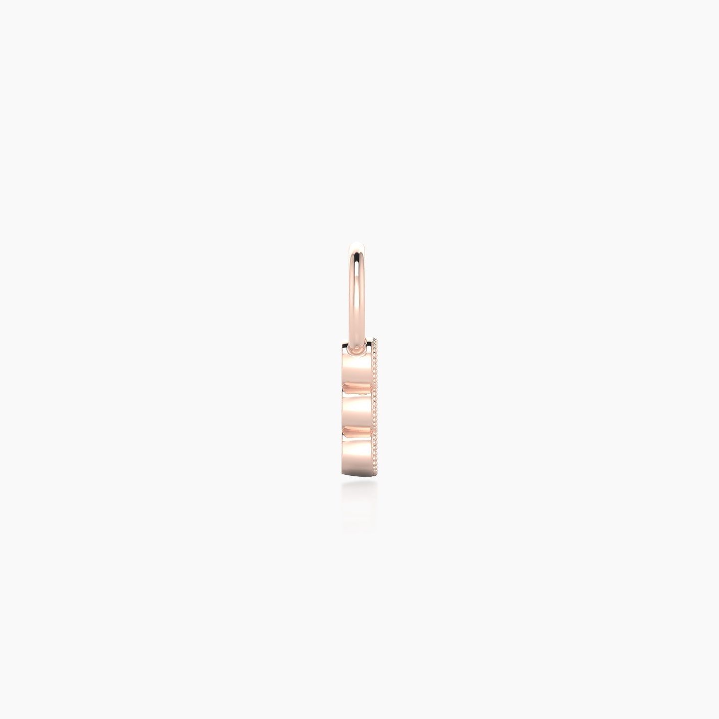 Irene | 18k Rose Gold 5.5 mm Trilogy Diamond Charm