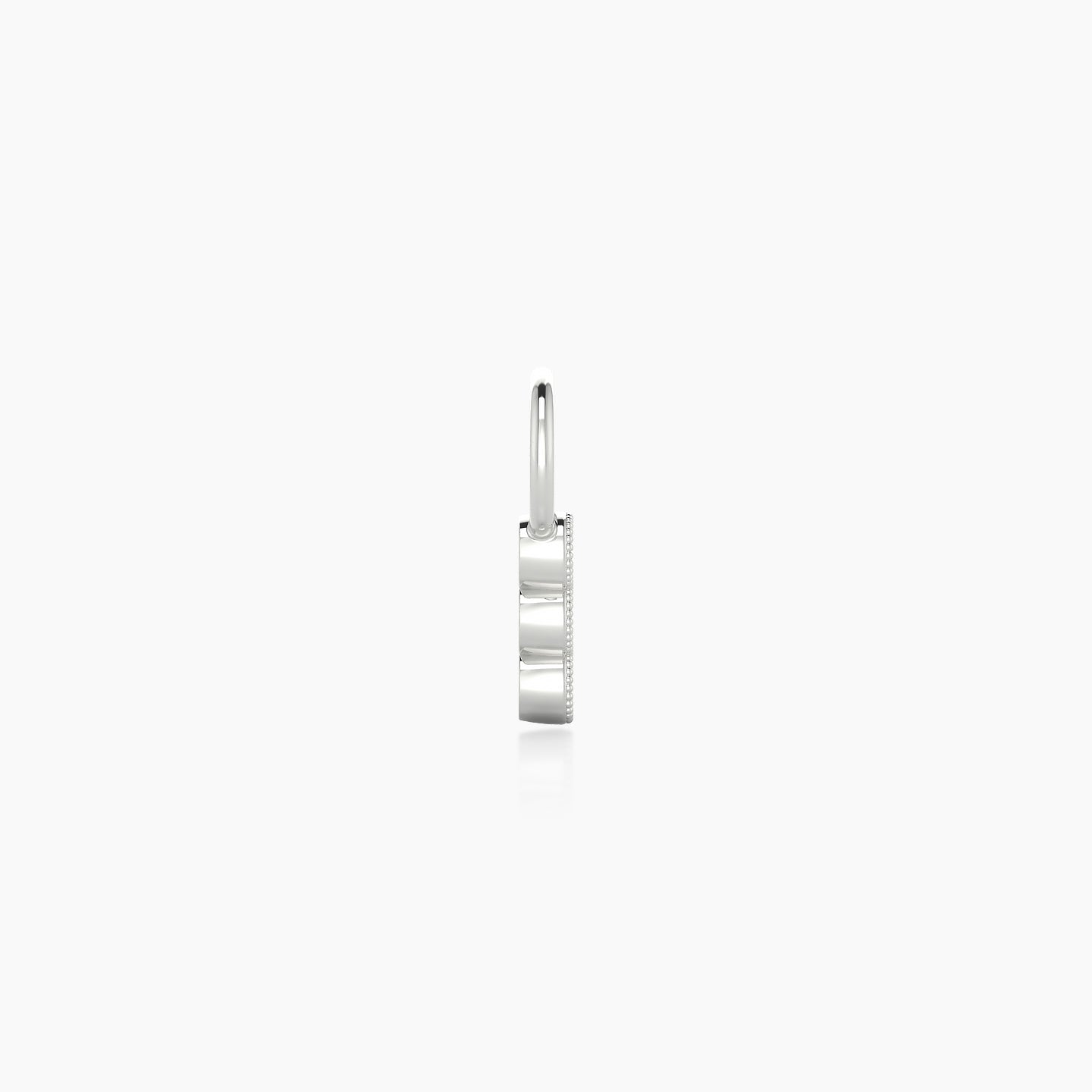 Irene | 18k White Gold 5.5 mm Trilogy Diamond Charm