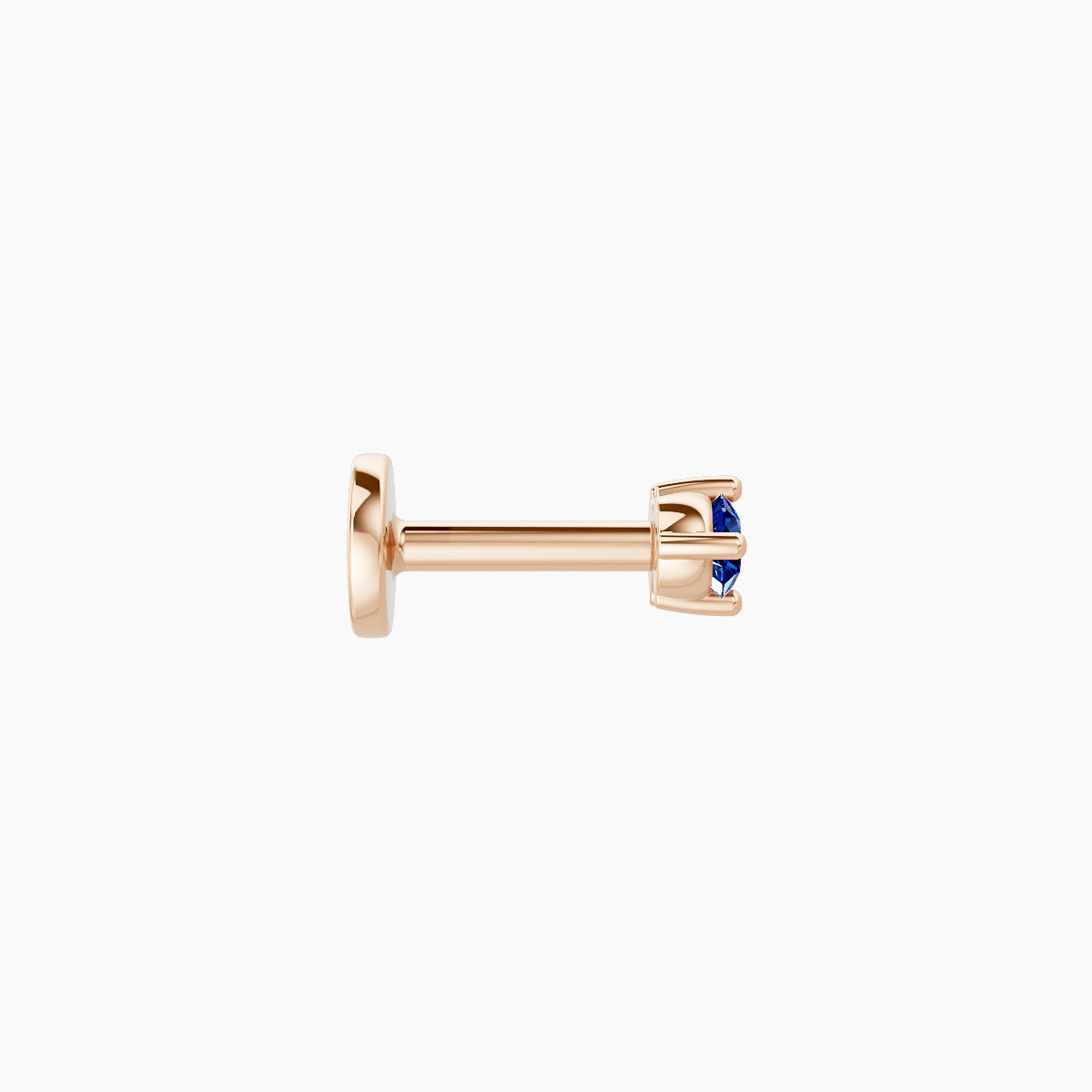Isis | 18k Rose Gold 5 mm 5 mm Sapphire Nose Piercing