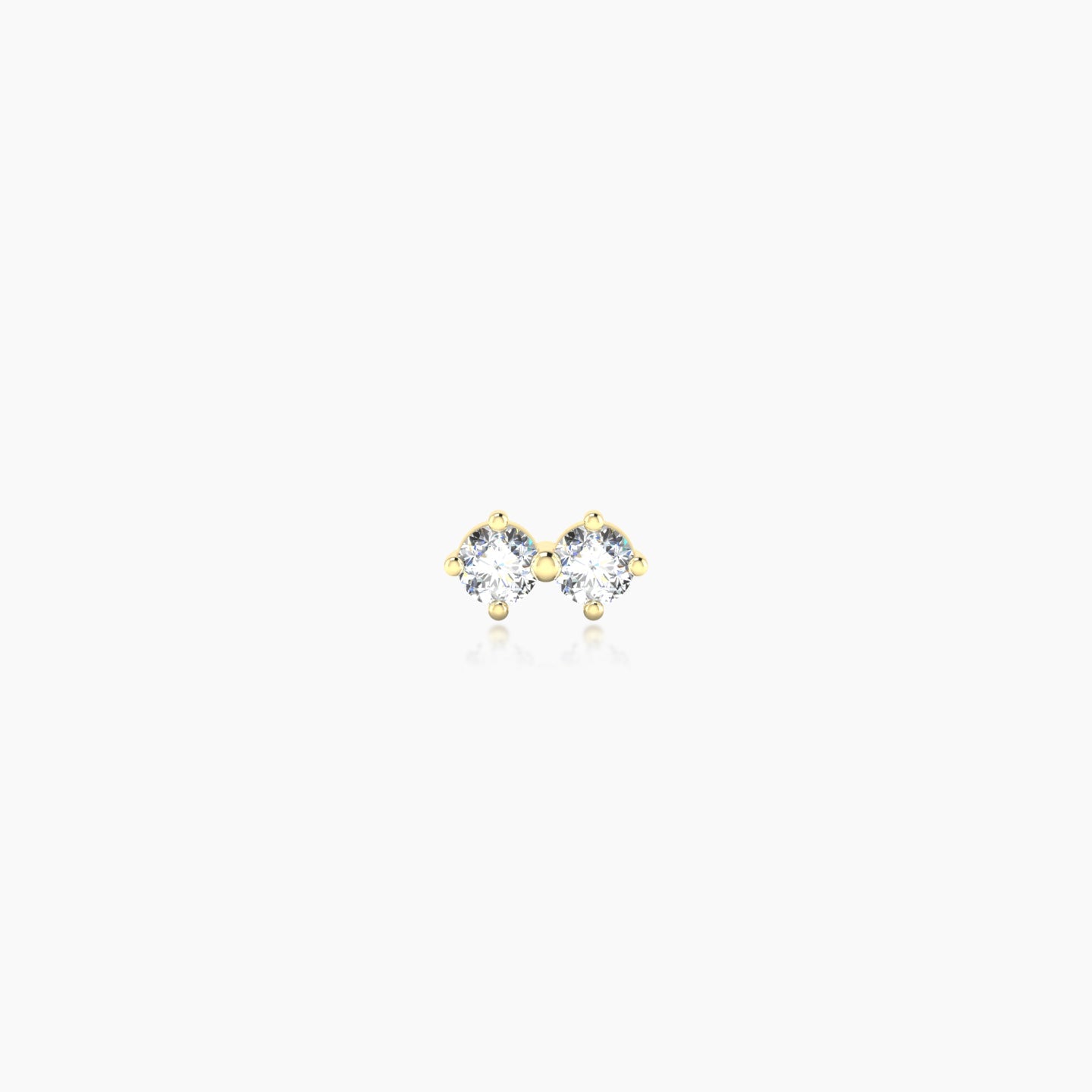 Isis | 18k Yellow Gold 5 mm 5 mm Diamond Nose Piercing