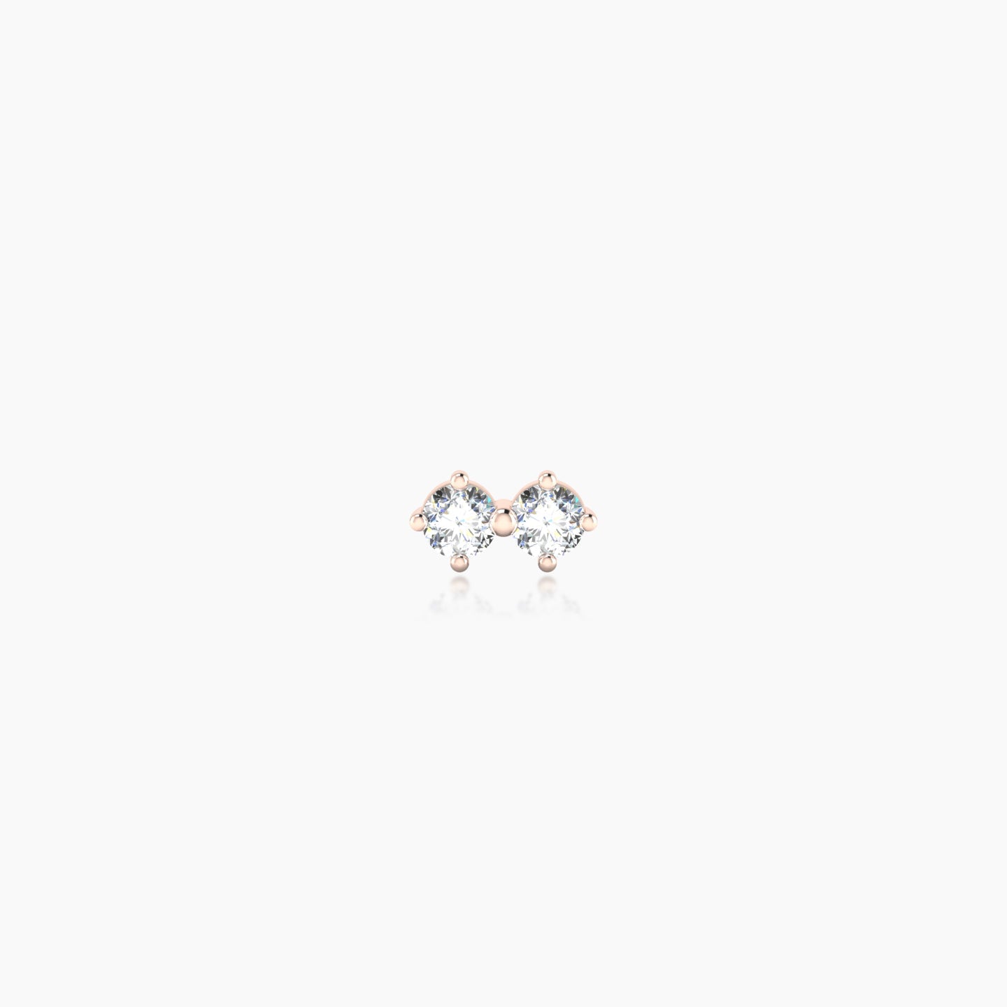 Isis | 18k Rose Gold 5 mm 5 mm Diamond Piercing