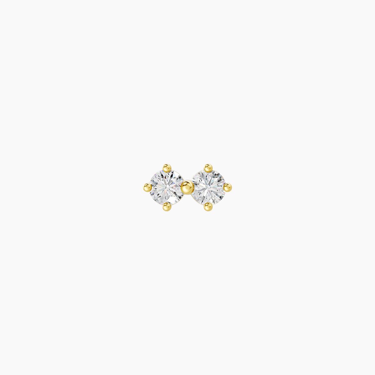 Isis | 18k Yellow Gold 5 mm 6.5 mm Diamond Nose Piercing