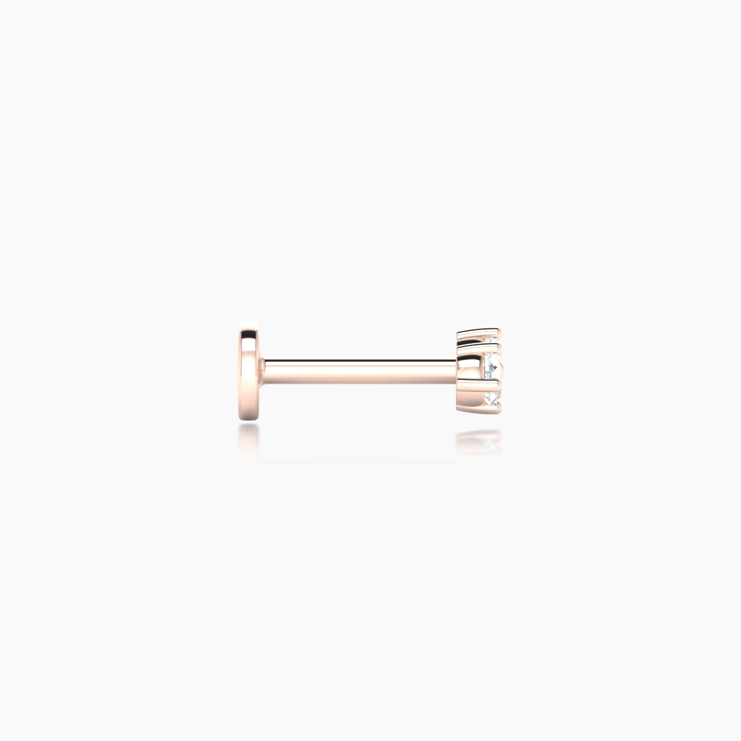 Isis | 18k Rose Gold 5 mm 6.5 mm Diamond Piercing