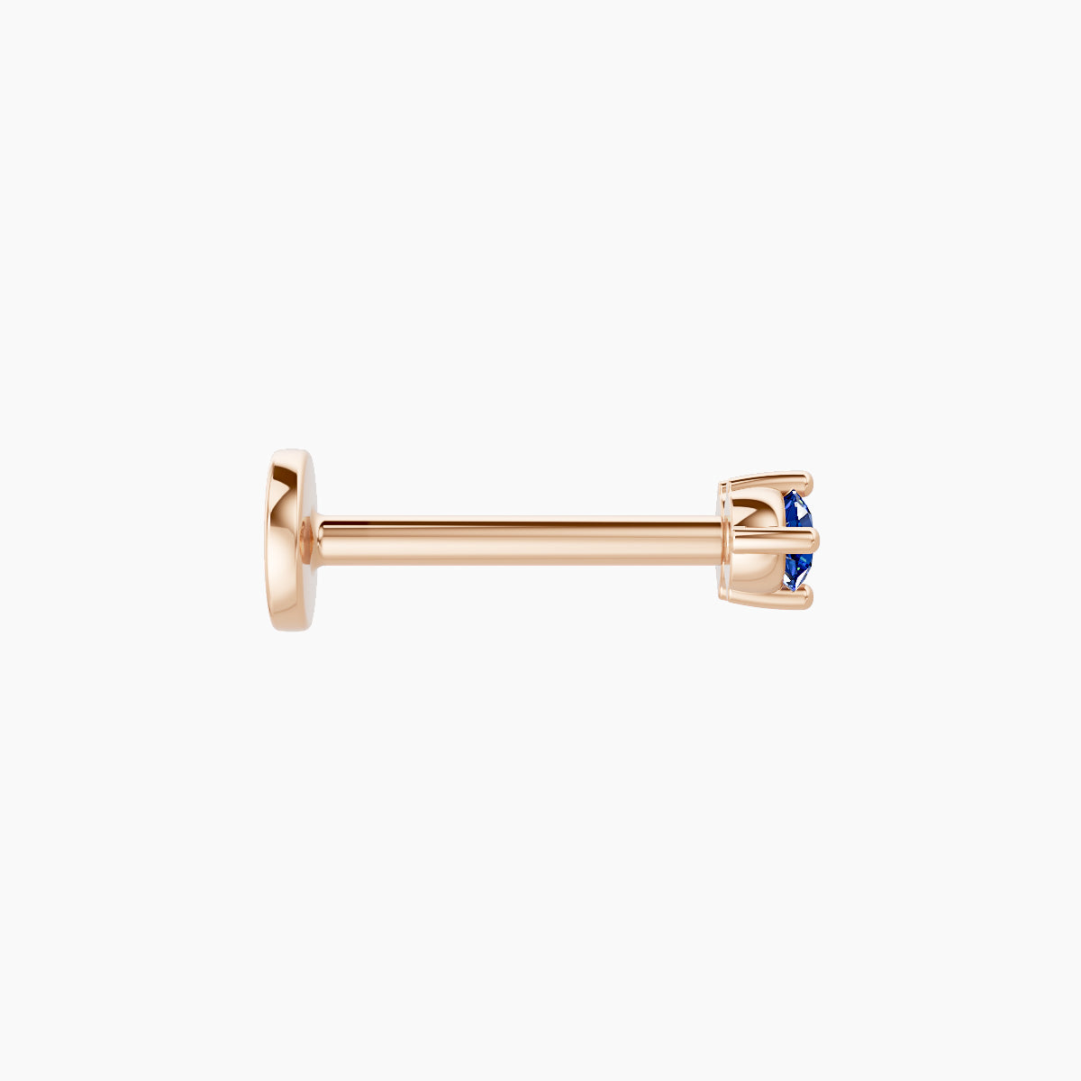 Isis | 18k Rose Gold 8 mm 5 mm Sapphire Piercing
