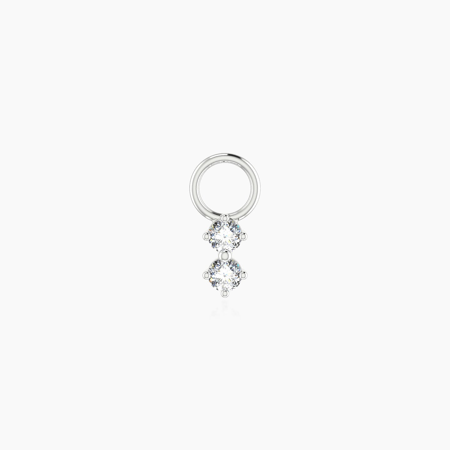Isis | 18k White Gold 5 mm Diamond Charm