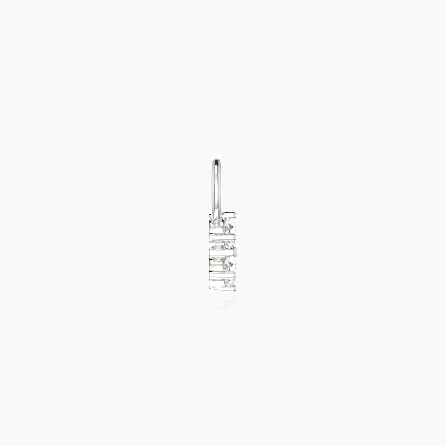Isis | 18k White Gold 5 mm Diamond Charm