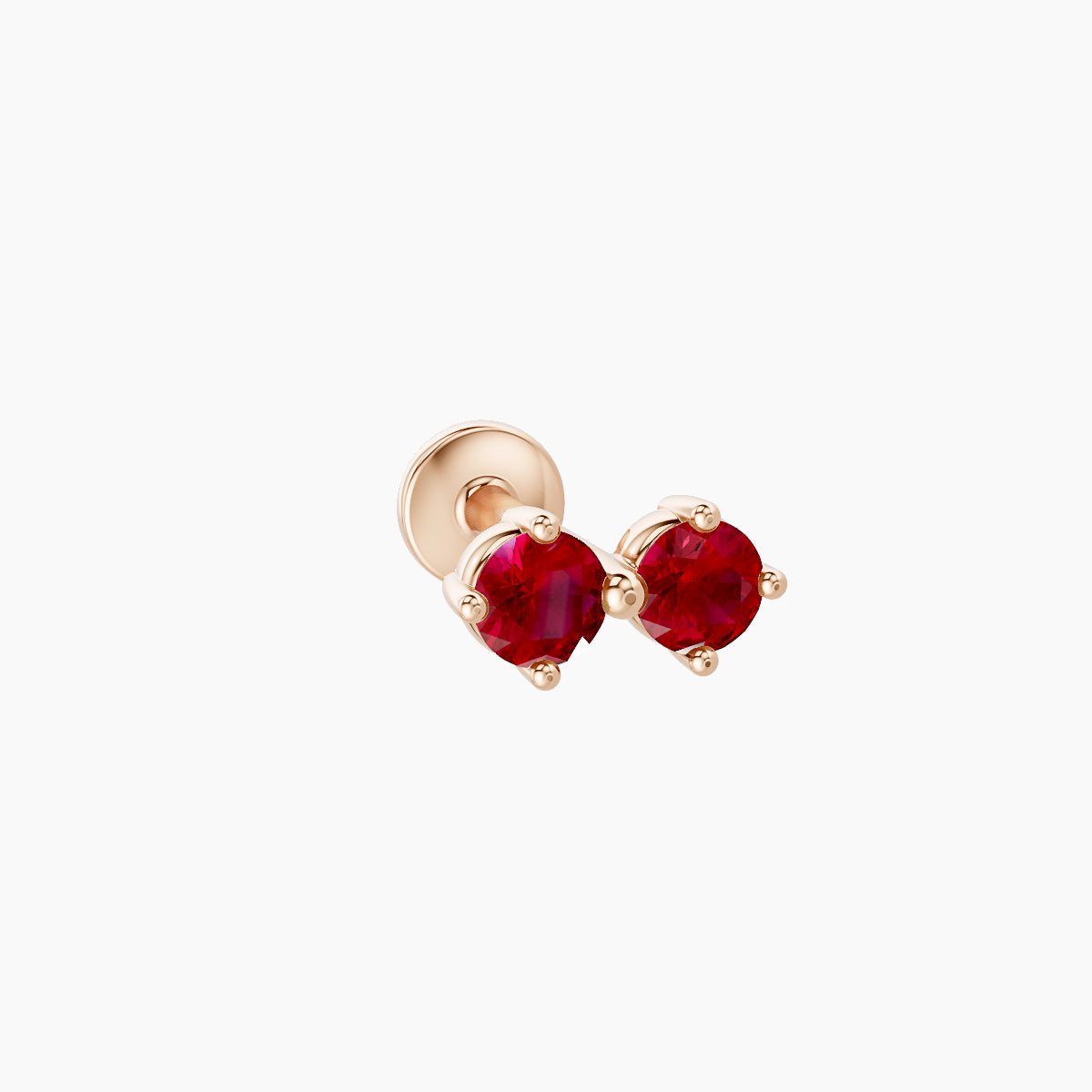 Isis | 18k Rose Gold 6.5 mm 6.5 mm Ruby Nose Piercing