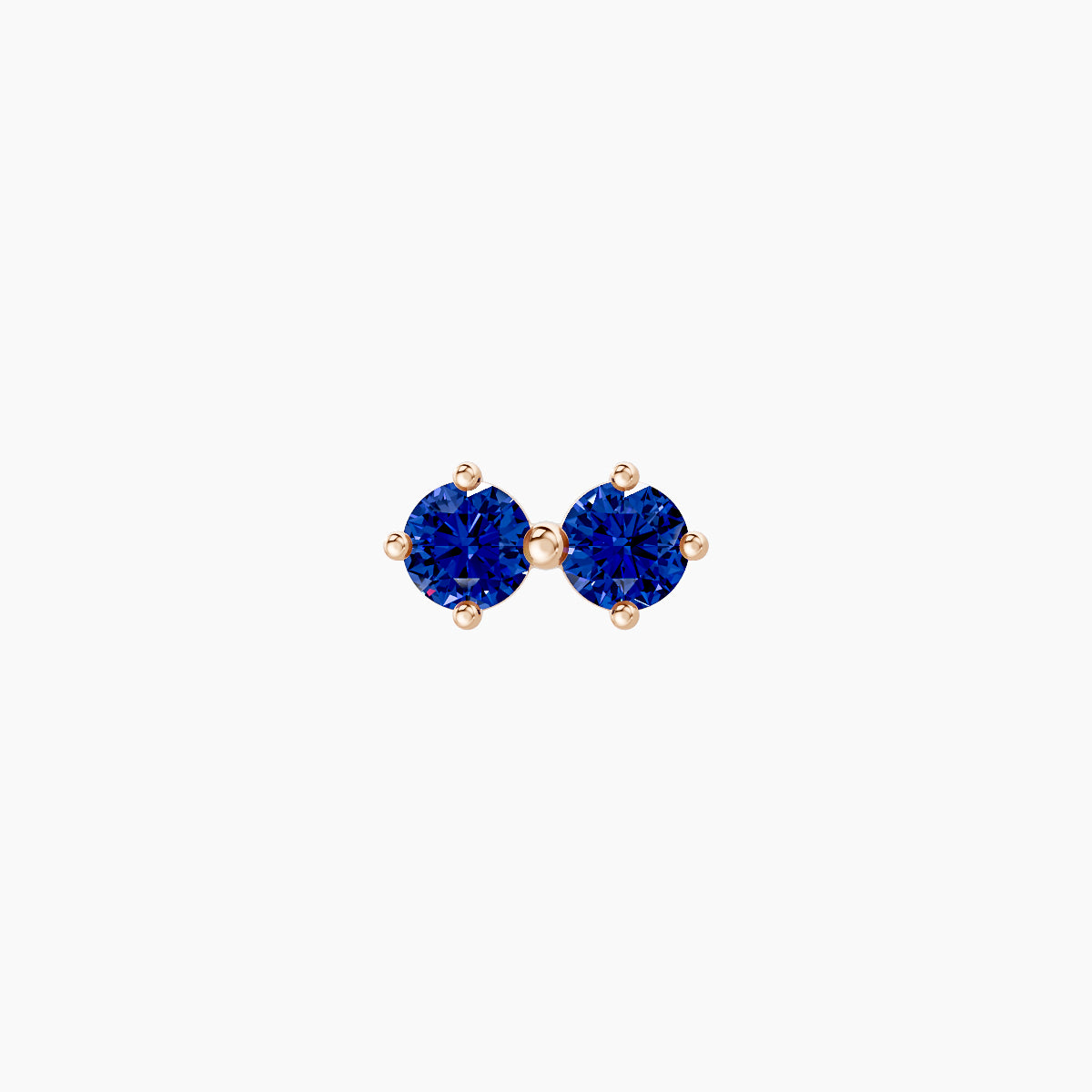 Isis | 18k Rose Gold 6.5 mm 6.5 mm Sapphire Nose Piercing