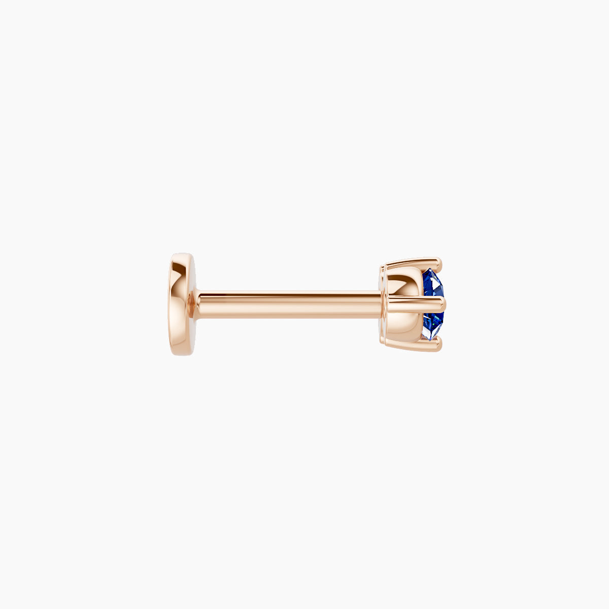 Isis | 18k Rose Gold 6.5 mm 6.5 mm Sapphire Nose Piercing