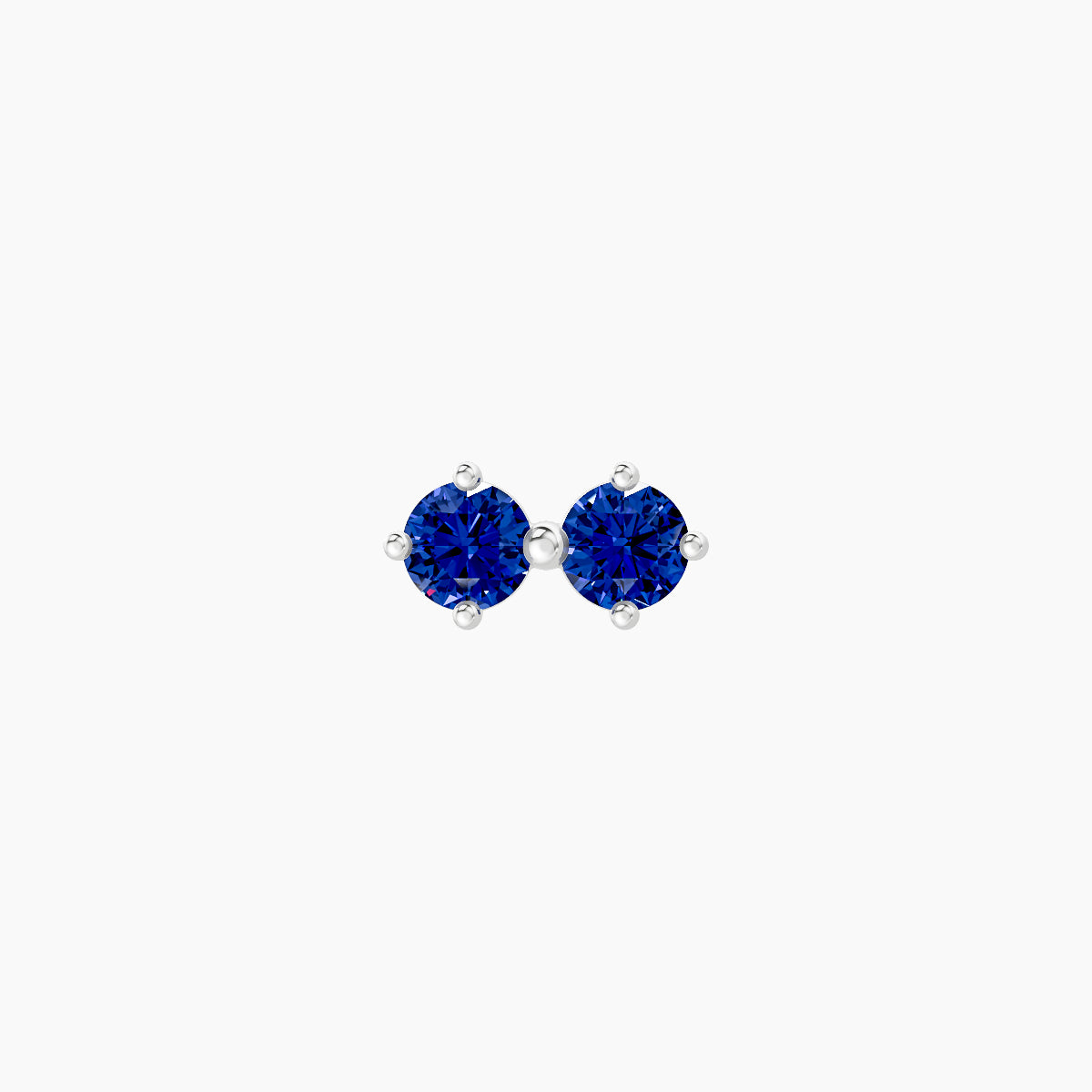 Isis | 18k White Gold 6.5 mm 6.5 mm Sapphire Nose Piercing
