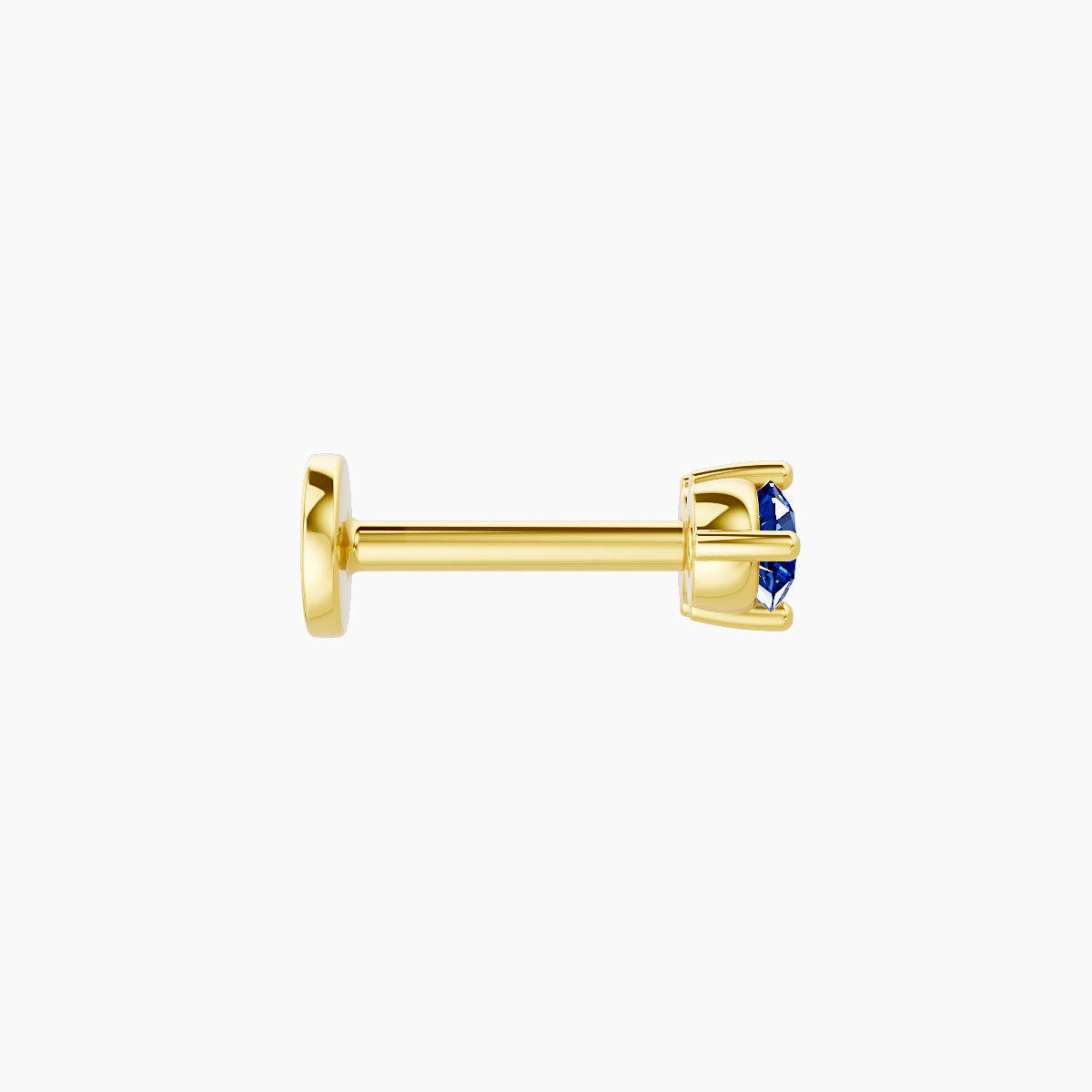 Isis | 18k Yellow Gold 6.5 mm 6.5 mm Sapphire Nose Piercing
