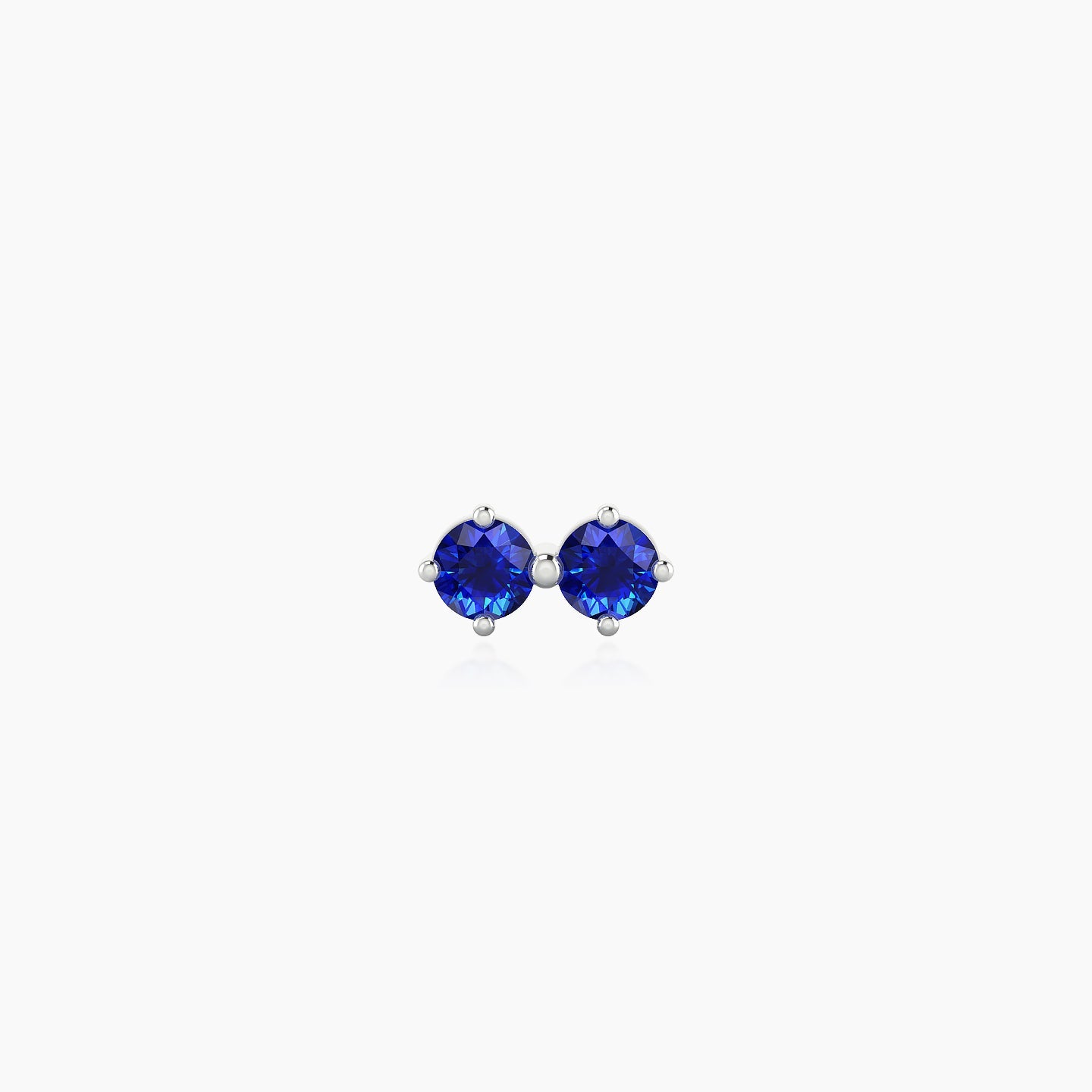 Isis | 18k White Gold 6.5 mm 6.5 mm Sapphire Nose Piercing
