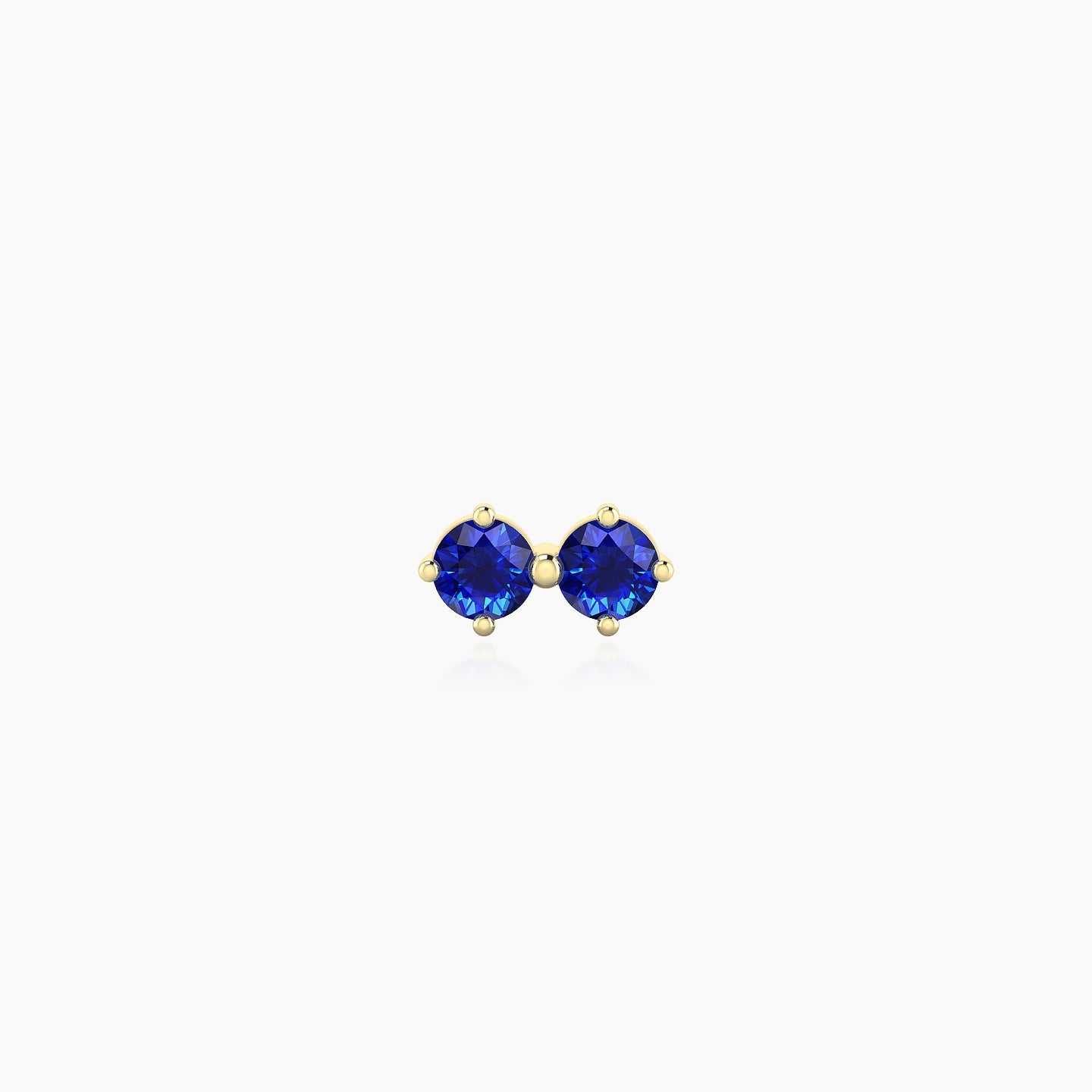 Isis | 18k Yellow Gold 6.5 mm 6.5 mm Sapphire Nose Piercing