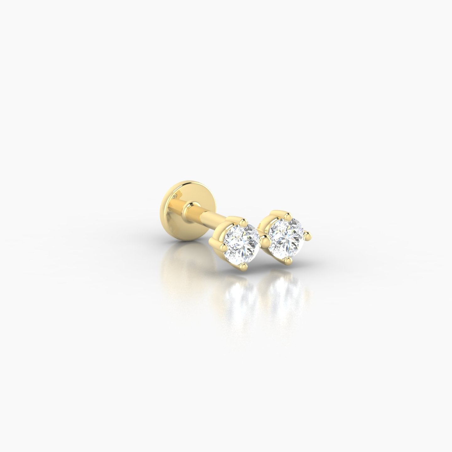 Isis | 18k Yellow Gold 6.5 mm 6.5 mm Diamond Nose Piercing