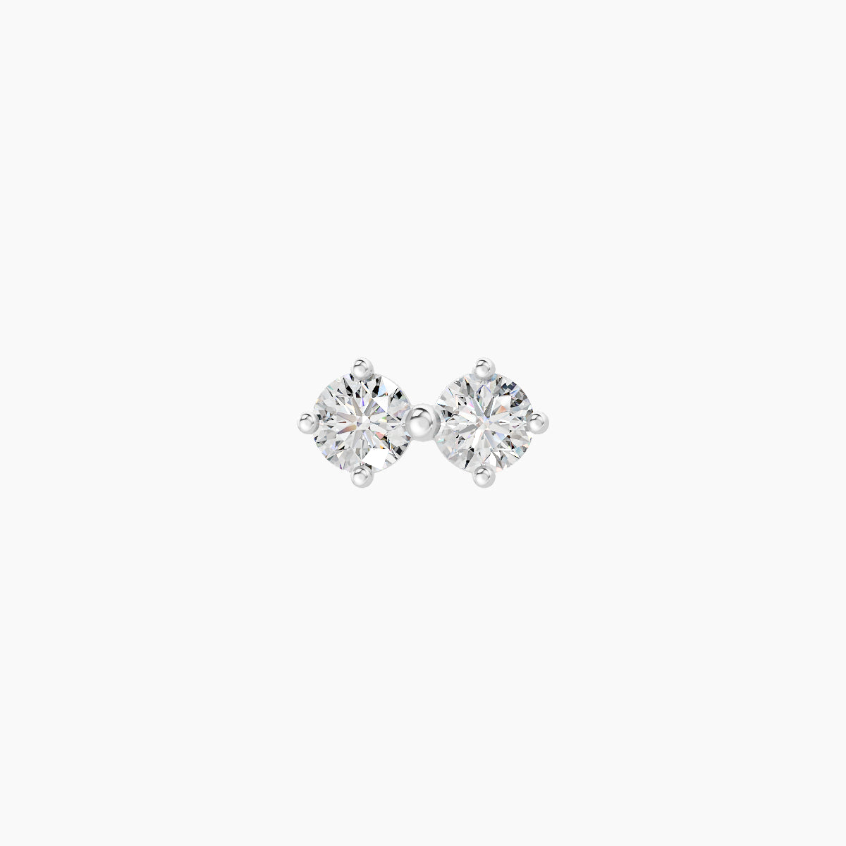 Isis | 18k White Gold 6.5 mm 8 mm Diamond Nose Piercing
