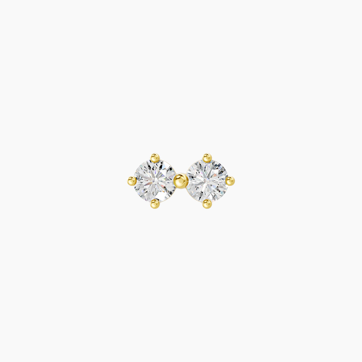Isis | 18k Yellow Gold 6.5 mm 8 mm Diamond Nose Piercing