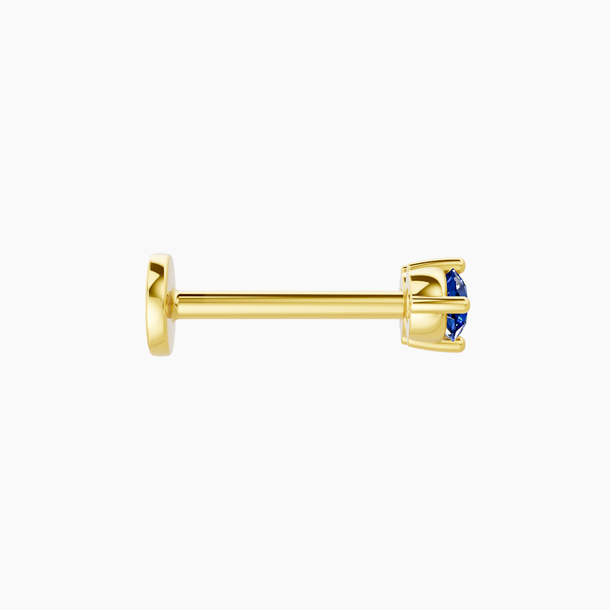 Isis | 18k Yellow Gold 8 mm 6.5 mm Sapphire Piercing