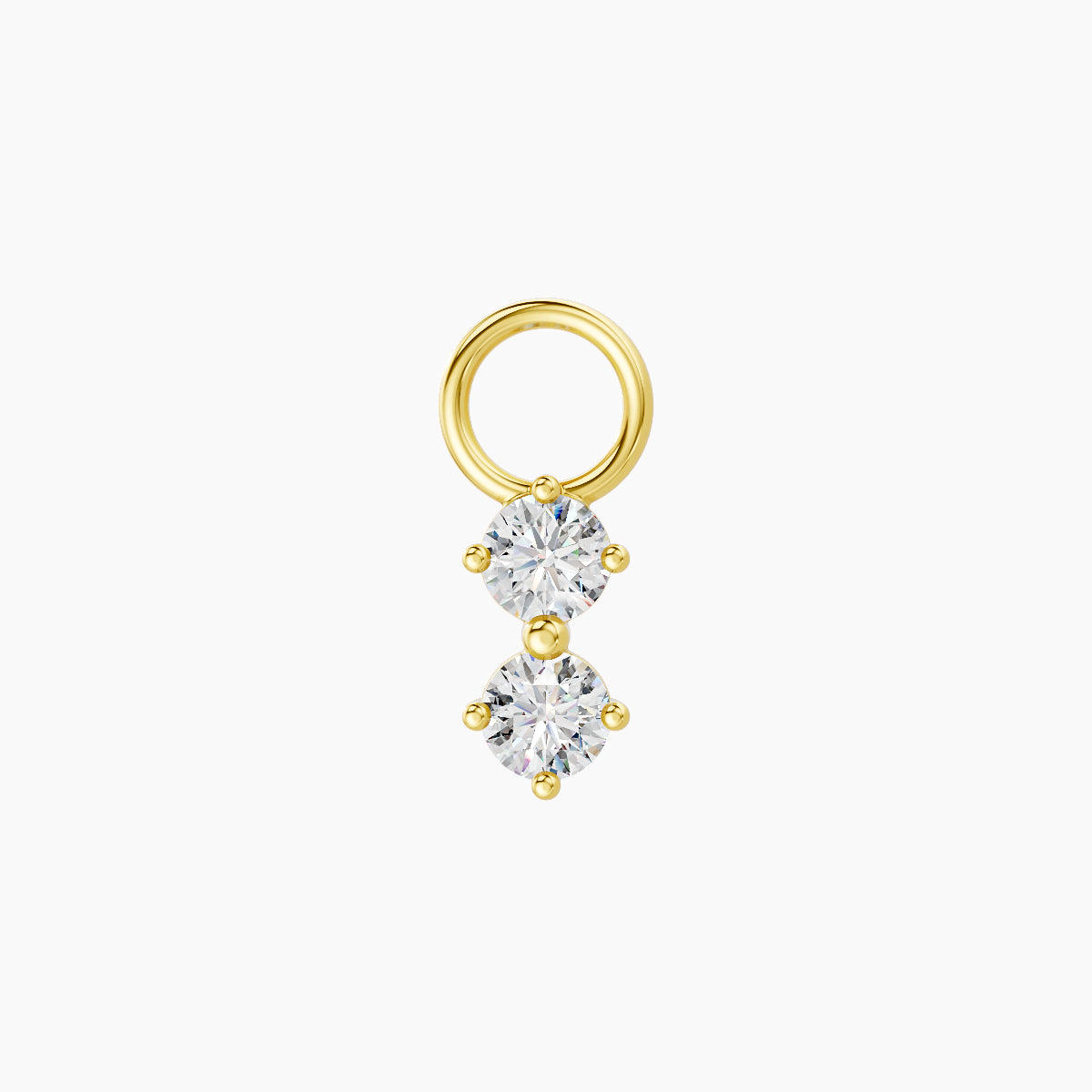 Isis | 18k Yellow Gold 6.5 mm Diamond Charm