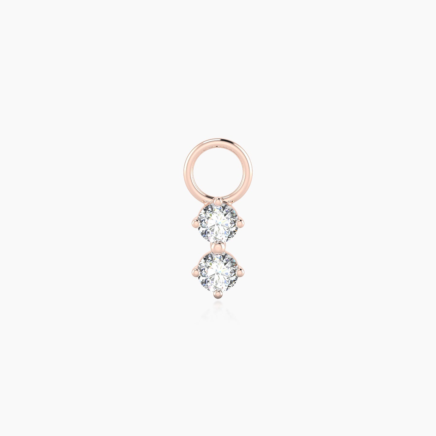 Isis | 18k Rose Gold 6.5 mm Diamond Charm