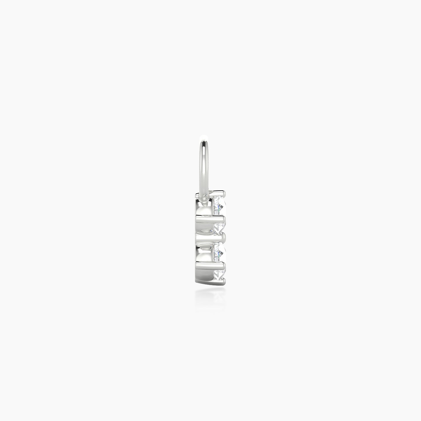 Isis | 18k White Gold 6.5 mm Diamond Charm